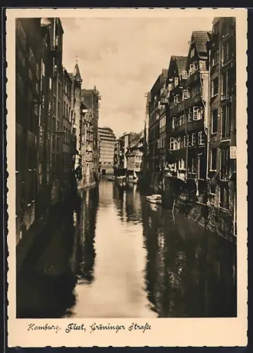AK Alt-Hamburg, Fleet, Gröninger Strasse