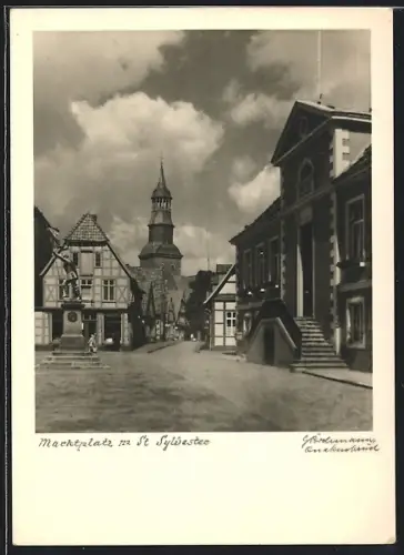 AK Quakenbrück, Marktplatz mit St. Sylvester
