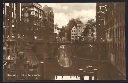 AK Hamburg, Fleet an der Ellerntorsbrücke
