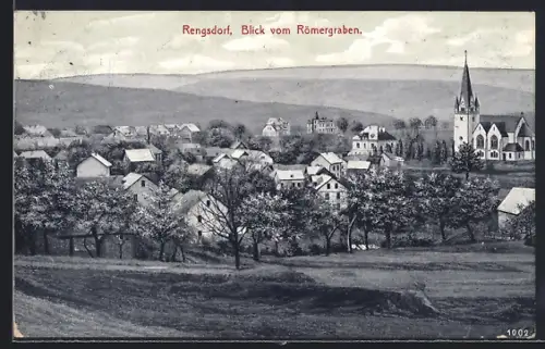 AK Rengsdorf, Blick vom Römergraben
