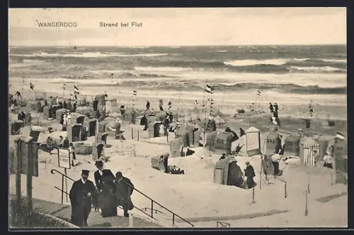 AK Wangeroog, Strand bei Flut