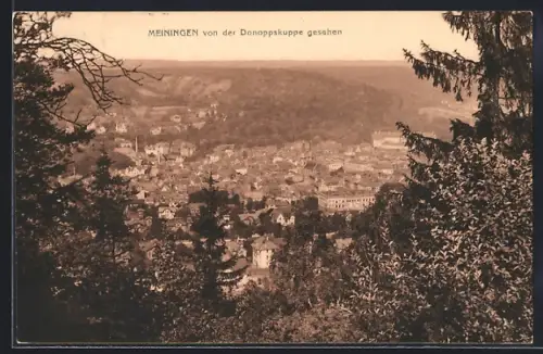 AK Meiningen, Blick von der Donoppskuppe