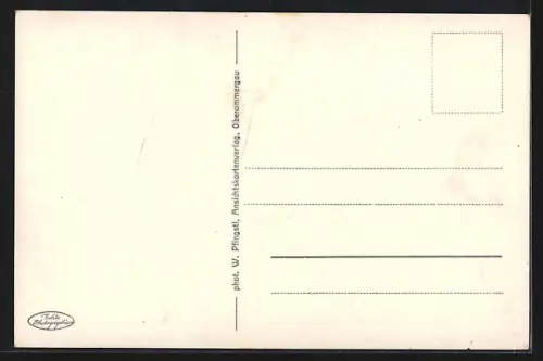 AK Rottenbuch a. Ammer, Dorfansicht mit Kirche und Weidevieh