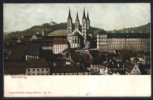 AK Bamberg, Dom und Stadtansicht
