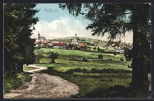 AK Masserberg /Th., Gesamtansicht, Kirche, Landschaft