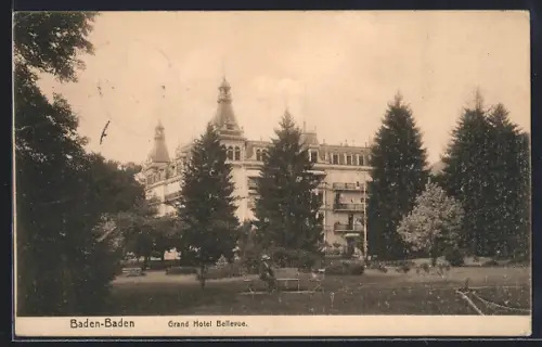 AK Baden-Baden, Grand Hotel Bellevue