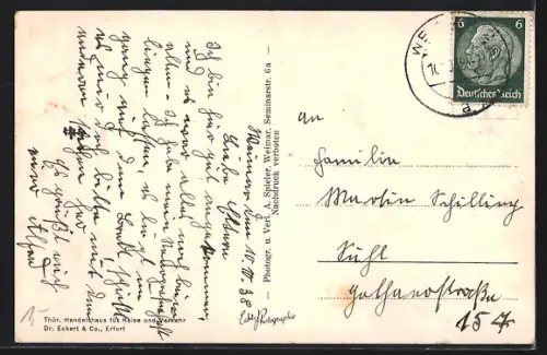 AK Weimar / Thüringen, Belvedere, Orangerie