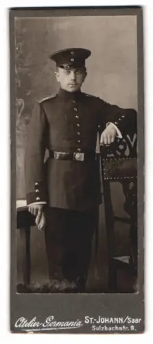 Fotografie Atelier Germania, St.-Johann /Saar, Sulzbachstr. 9, Soldat in Uniform
