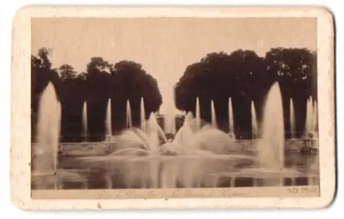 5 Fotografien Neurdein Freres, Paris, Ansicht Versailles, Schloss, Chateau, petit Trianon, Bassin de Neptun