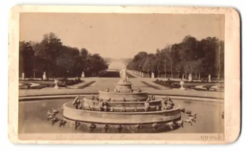 5 Fotografien Neurdein Freres, Paris, Ansicht Versailles, Schloss, Chateau, petit Trianon, Bassin de Neptun