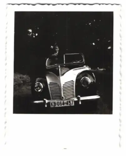 4 Fotografien Ford Taunus Buckel Cabrio, Kennzeichen KB 064-457