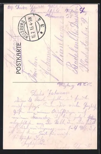 Künstler-AK Der Franka Wei des is a rachter, der Franka Bauer is a ka schlachter, Genuss von Frankenwein