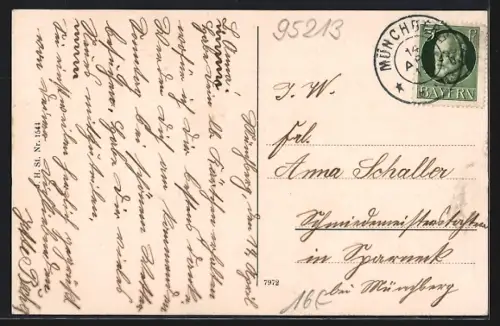 AK Münchberg, Teilansicht mit Kirche