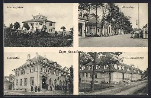 AK Lager Hammelburg, Generalsgebäude, Lagerpostamt