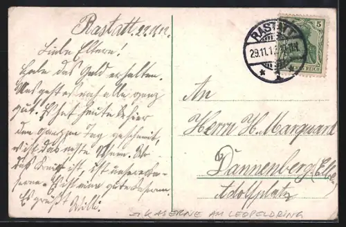 AK Rastatt, Kaserne am Leopoldsring