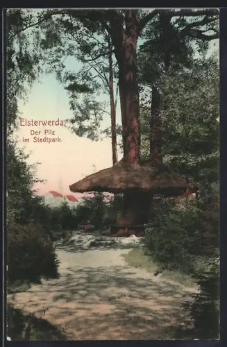 AK Elsterwerda, Der Pilz im Stadtpark