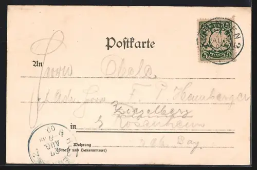 AK Kitzingen, Oberer Mainquai, Zwerge im Wald