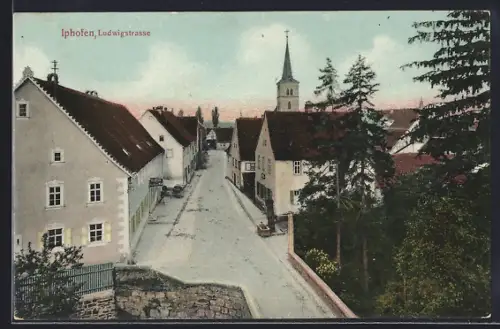 AK Iphofen, Blick in die Ludwigstrasse
