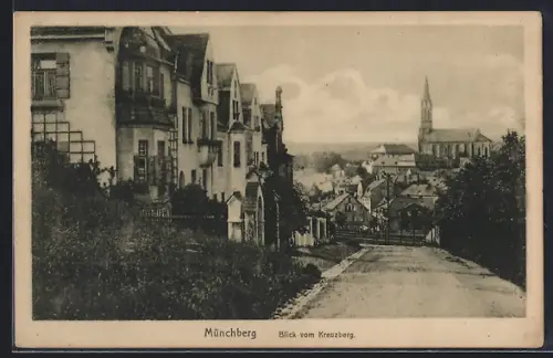 AK Münchberg, Blick vom Kreuzberg