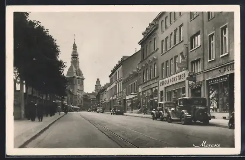 AK Völklingen /Saar, Wilhelmstrasse mit Geschäften