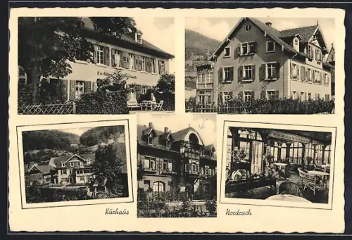 AK Nordrach /Bad. Schwarzwald, Kurhaus, Innenansicht, Seitenansicht