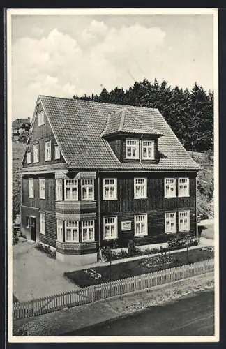 AK Braunlage /Oberharz, Hotel Haus Hampel, Harzburger Strasse 17a