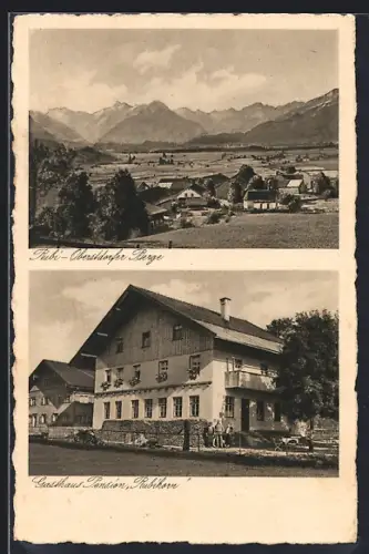 AK Rubi bei Oberstdorf, Oberstdorfer Berge, Gasthaus-Pension Rubihorn