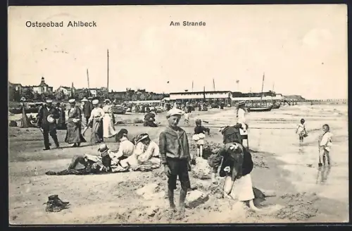 AK Ahlbeck / Ostseebad, Am Strande