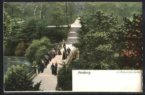 AK Hamburg-St.Pauli, Im Botanischen Garten