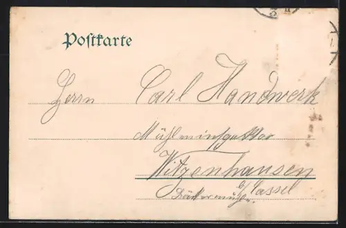 AK Mainz, Rheinpartie mit Schloss