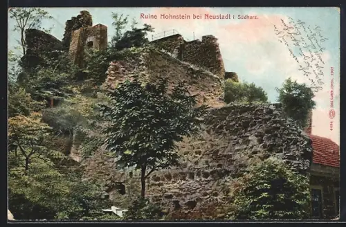 AK Neustadt i. Südharz, Ruine Hohnstein
