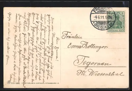 AK Freiburg i. B., Münster, Marktplatz