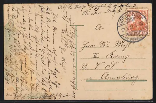 AK Berlin, Unter den Linden, Victoria Café, Strassenbahn, Platzansicht