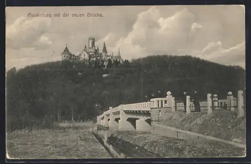 AK Nordstemmen, Schloss Marienburg, neue Brücke