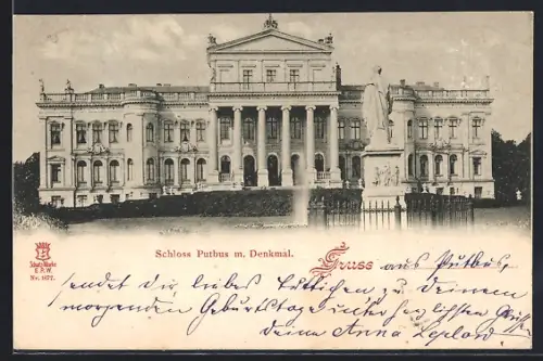 AK Putbus, Schloss Putbus, Denkmal