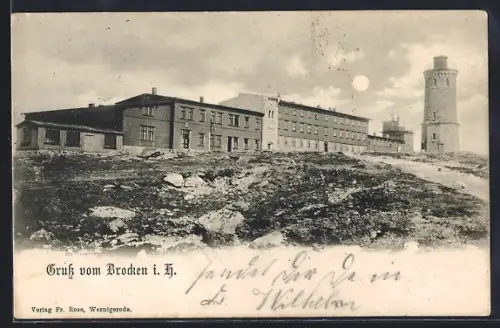 AK Brocken i. H., Hotel und Aussichtsturm
