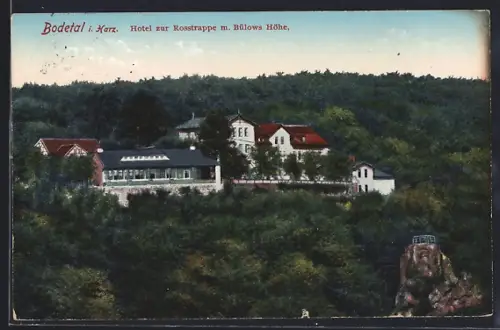 AK Bodetal i. Harz, Hotel zur Rosstrappe, Billows Höhe