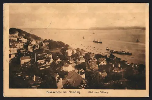 AK Blankenese bei Hamburg, Blick vom Süllberg