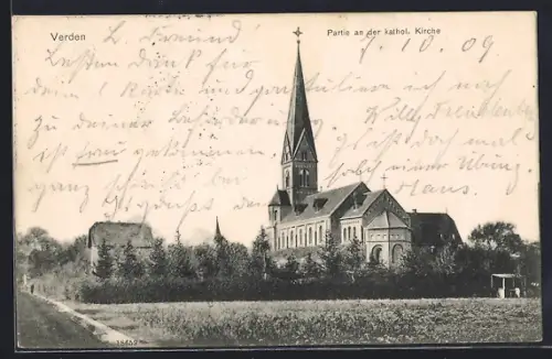 AK Verden, Partie an der katholischen Kirche