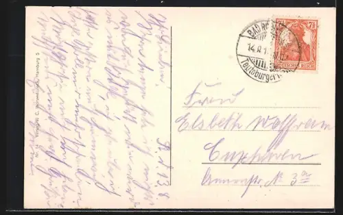 AK Hamburg, Jungfernstieg mit Alsterdamm