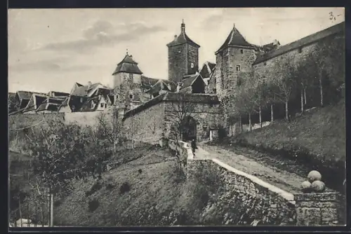 AK Rothenburg o. T., Kobolzeller Tor