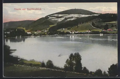 AK Titisee, Hochfirstblick, Seeansicht
