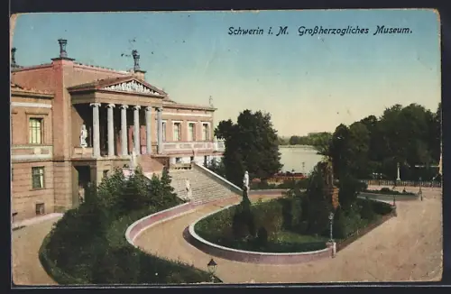AK Schwerin i. M., Grossherzogliches Museum
