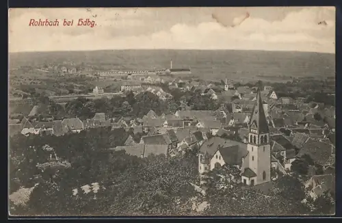 AK Rohrbach / Heidelberg, Ortsansicht mit Kirche