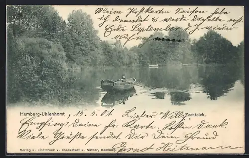 AK Hamburg-Uhlenhorst, Feenteich