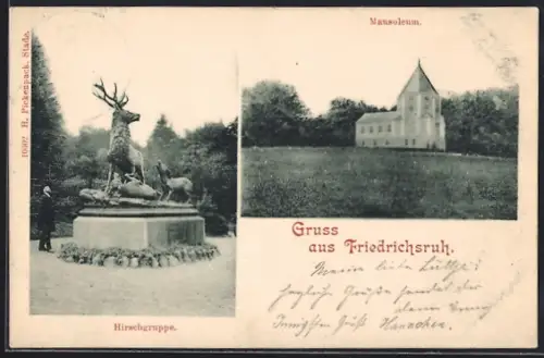 AK Friedrichsruh, Hirschgruppe, Mausoleum