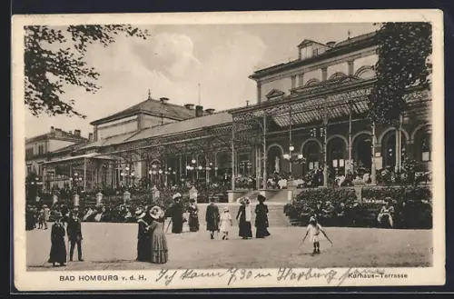 AK Bad Homburg v. d. H., Kurhaus-Terrasse