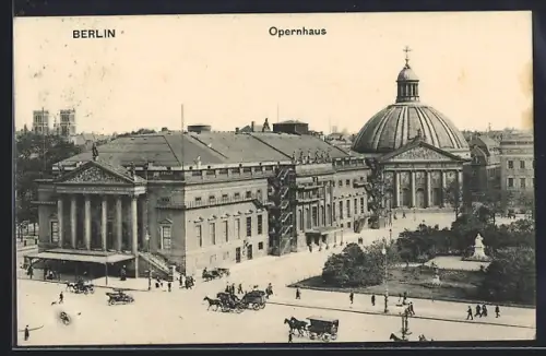 AK Berlin, Opernhaus, Unter den Linden