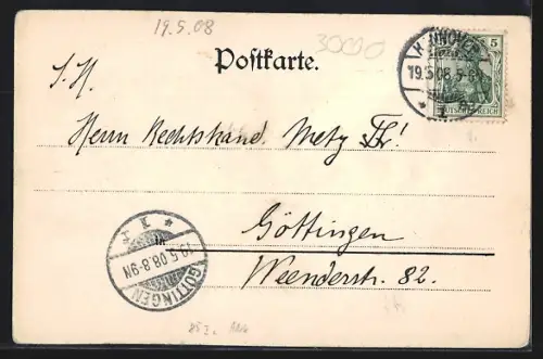 AK Hannover, Motiv aus dem Georgengarten