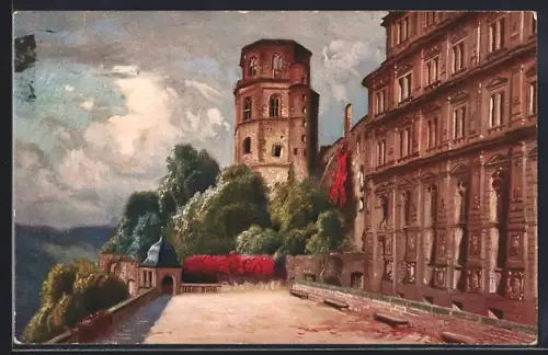 Künstler-AK Heidelberg, Schlossaltan